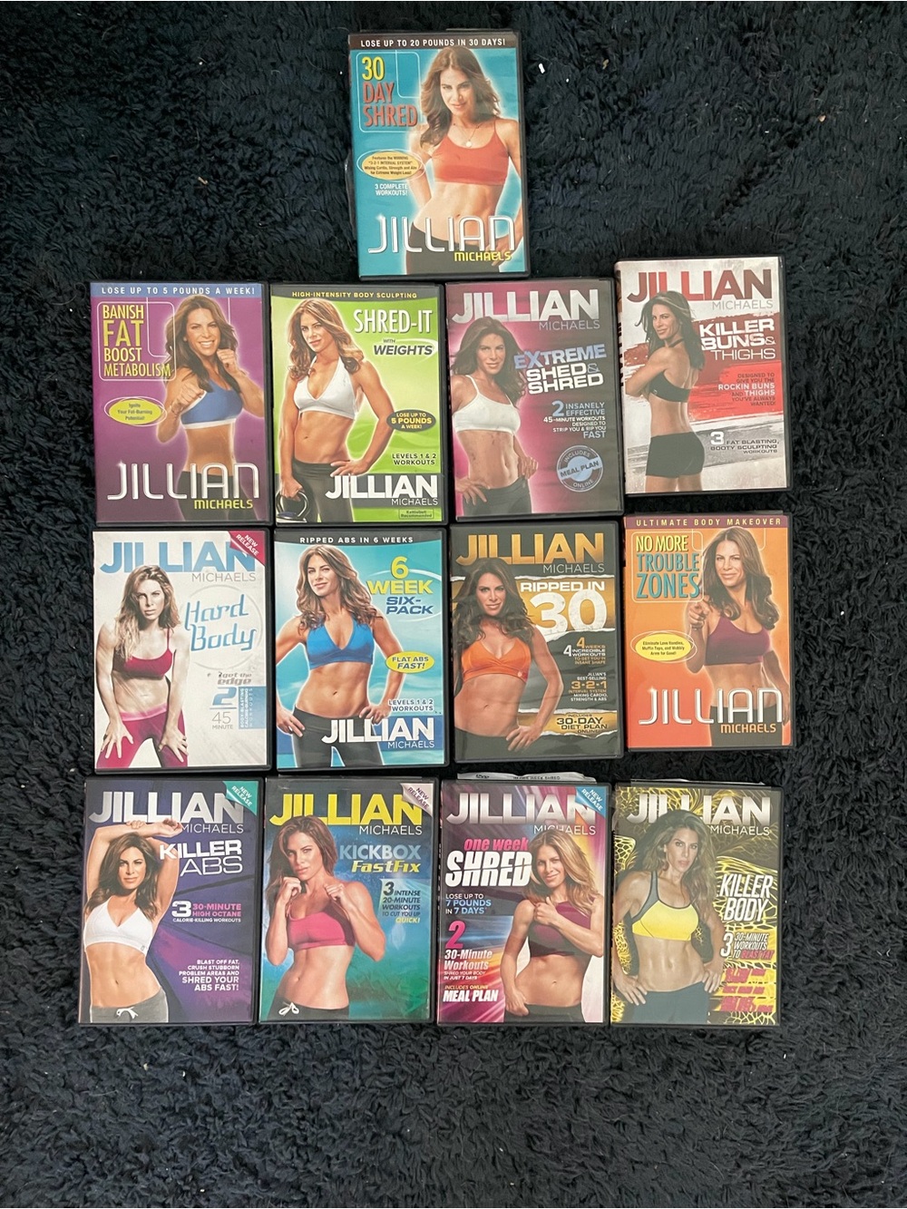 Jillian Michaels workout DVD lot